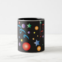 Taza de café del confeti