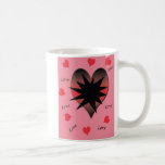 Taza de café del el día de San Valentín