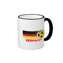 Taza de café del fútbol de Alemania