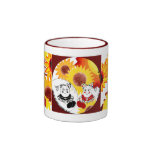 Taza de café del girasol - taza caprichosa del art