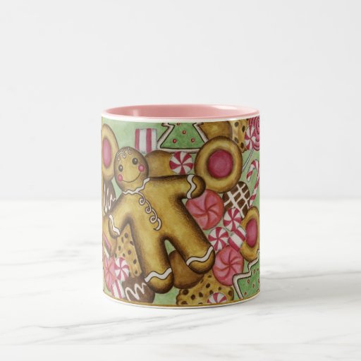 Taza de café del hombre de pan de jengibre de las 