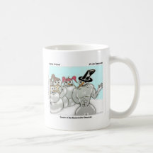 Taza de café del muñeco de nieve de Abdominable