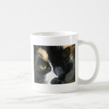 Taza de café del ojo de gato