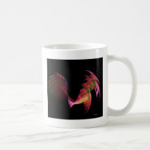 taza de café del pavo real