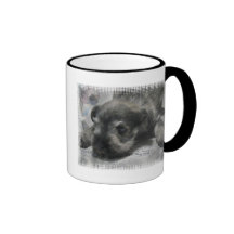 Taza de café del perrito del Schnauzer