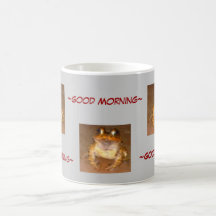 Taza de café del sapo