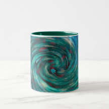 taza de café del tourquise del remolino