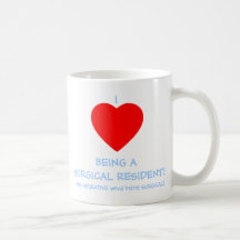 Taza de café divertida del residente quirúrgico