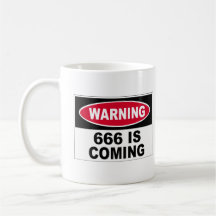 Taza de café - el cuidado de 666 está viniendo