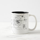 taza de café elegante de las pistas de partícula d