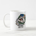 Taza de café enojada del perro de la policía de NS
