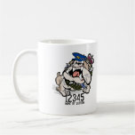 Taza de café enojada del perro de la policía de VI