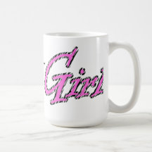 Taza de café femenina del chica