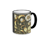 Taza de café floral de la joya