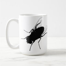 Taza de café gigante de la mosca