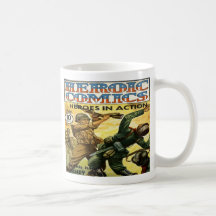 Taza de café heroica de la cubierta de cómic de lo