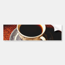 Taza de café pegatina de parachoque