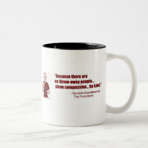 Taza de café punky del monje