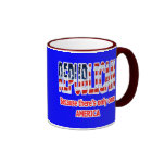 Taza de café republicana de la bandera