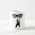 Taza de café retra del anuncio de Vision de la rad tazas