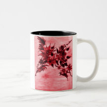 Taza de café roja del arsenal
