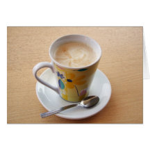 taza de café tarjeta