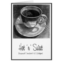 Taza de café tarjeta