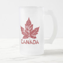 Taza de Canadá del vidrio de cerveza del recuerdo 