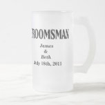 Taza de cerveza de encargo del padrino de boda del