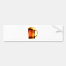 Taza de cerveza etiqueta de parachoque