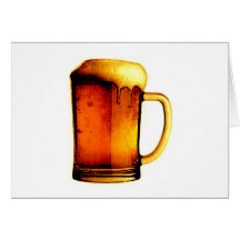 Taza de cerveza felicitacion 