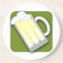 Taza de cerveza posavasos diseño