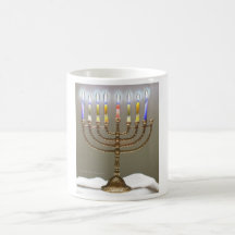 Taza de Chanukah Menorah