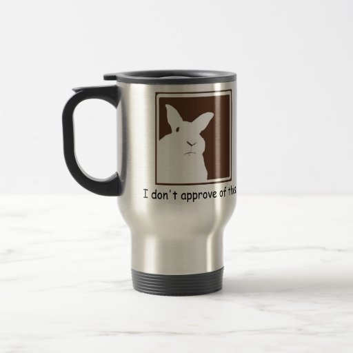 Taza de desaprobación del viaje de los conejos