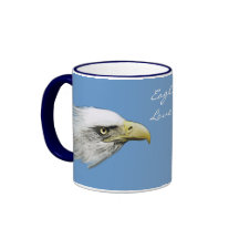 Taza de Eagle calvo del amante de Eagle