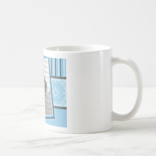 Taza de encargo del damasco y de la foto del bebé 