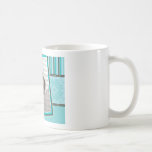 Taza de encargo del damasco y de la foto del bebé 