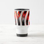 Taza de encargo del viaje de las rayas rojas de la