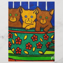 Taza de gatos por Piliero Tarjeta Publicitaria