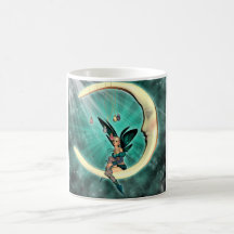 Taza de hadas de la fantasía de la luna de febrero