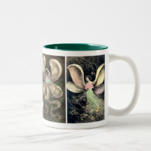 Taza de hadas de la fantasía del vintage