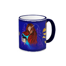 Taza de hadas y negra del unicornio