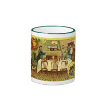 Taza de la acción de gracias del vintage