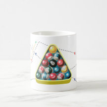 Taza de la acción de la bola de piscina