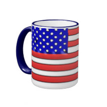 Taza de la bandera americana