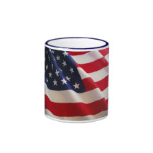 Taza de la bandera americana