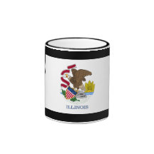 Taza de la bandera del estado de Illinois
