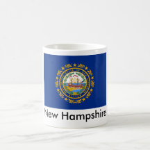 Taza de la bandera del estado de New Hampshire