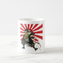 Taza de la bandera del samurai