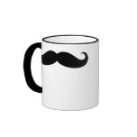 Taza de la bebida del café del bigote